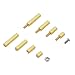 Sutemribor M2.5 Male Female Hex Brass Spacer Standoff Screw Nut Assortment Kit (180Pcs)