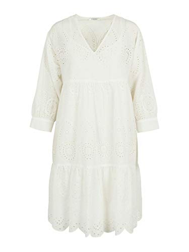 PIECES Sommerkleid große Größen Lochstickerei