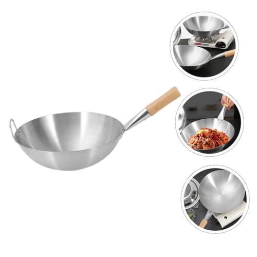 Wok de Acero Inoxidable con Mango para Cocina miniatura 7