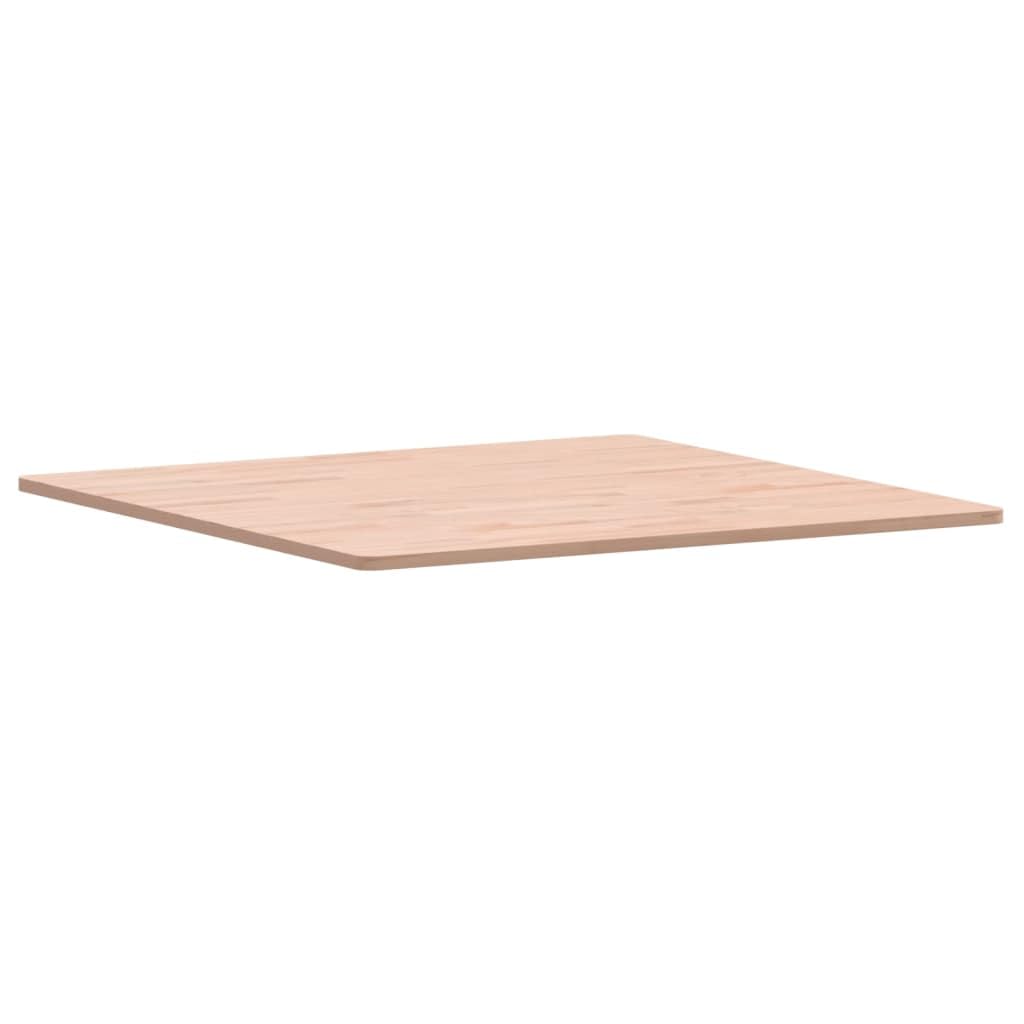 Massivholz Tischplatte 80x80x1,5 cm quadratisch Buchenholz, Holzplatte für Esstisch oder DIY Möbel, glatte Ersatz Tischoberfläche zum Aufarbeiten und Bauen