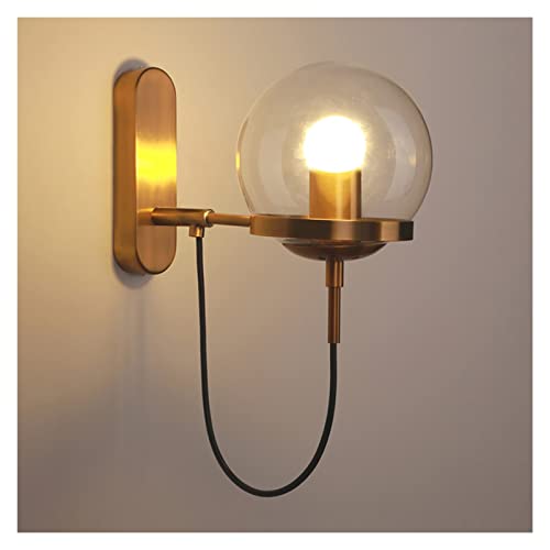 Apliques de pared modernos en bronce ideales para iluminar el pasillo de baño y dormitorios