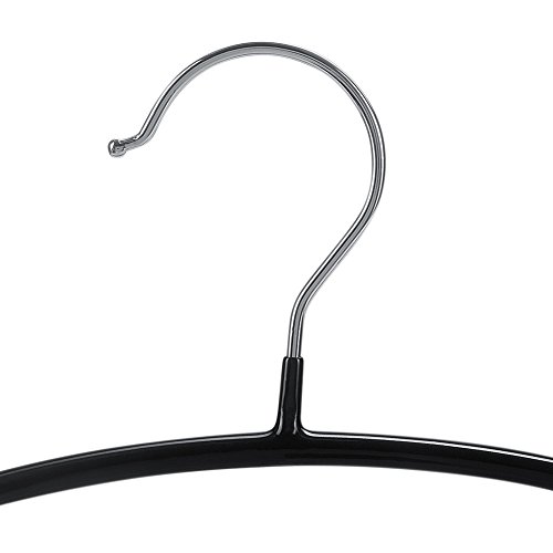 Tosnail T-CURVEDHANGER 10 Pack Black Super Grippy Slip-Reducing Contour Shirt Hangers, Sweater Hangers thumb #4