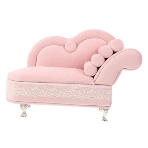 Holibanna mini-meubles décor étui à bijoux canapé modèle de mini-canapé boã®tes de stockage boîtes de stockage meubles de canapé de poupée canapé...