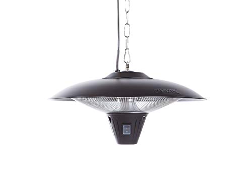 Beliani Modern Outdoor Garden Heater Ceiling Mounted Black Round Patio KABA