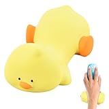 Carino Pad Poggiapolsi,11.5×4cm Appoggio Polso Mouse Ergonomico,del Dolore al Polso,Cuscino per il Polso,Poggiapolsi Mouse Ideale per Ufficio,Computer & Laptop (Anatra)