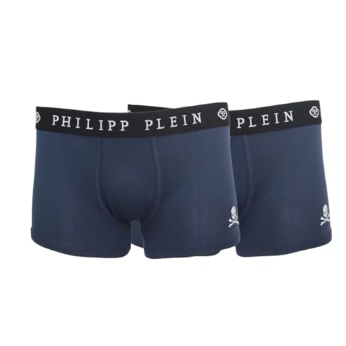 Calzoncillos bóxer Philipp Plein UUPB01 85 azul para el gimnasio y la oficina