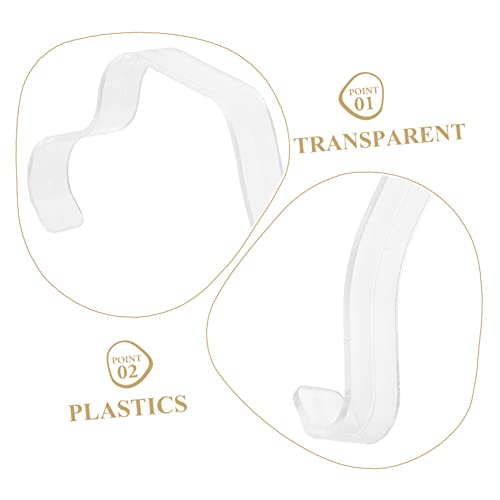 Holibanna 25 Peças De Cinta De Plástico Sapateira Transparente Sapateira De Plástico Suporte De Plás