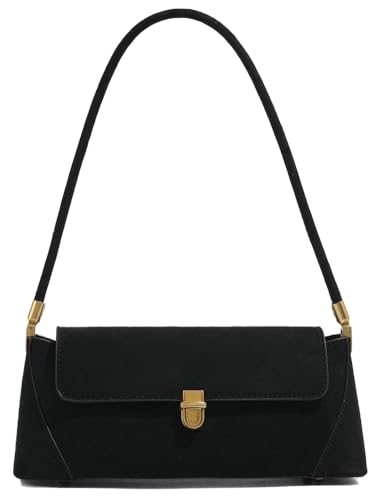 Trendy Suede Shoulder Bags for Women Elegant Crossbody Purse Tote Bag Wallet Winter Fall Satchel Purses and Handbag