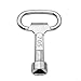 -Pack Square Key Valve for Gas & Water Meter Boxes, T-Shape Bleed Tool with D-Handle, Aluminum Alloy Heater Bleed Key, Rust-Resistant Industrial Cabinet Vent Key, 56x35mm