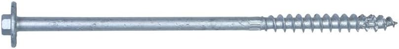 Simpson Strong-TieSDWH27600GR30 Strong-Drive SDWH Timber-HEX HDG Screw — 0.276 in. x 6 in. 3/8 Hex (30-Qty)