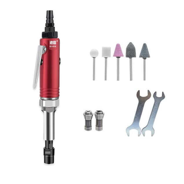 Jieotwice Extra Long Air Die Grinder Pneumatic Straight Sander Pneumatic Grinding Machine 20000RPM Chuck 3MM/6MM Power Tools (BD-0056)