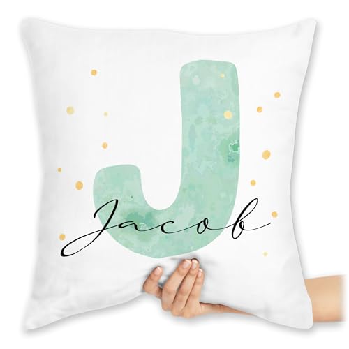 Kissen 40x40 Zierkissen - Anfangsbuchstabe Personalisierbar mit Namen |...