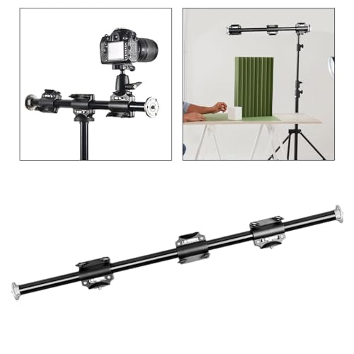 Soporte para cámara con brazo extensible metálico y montaje horizontal estable 4
