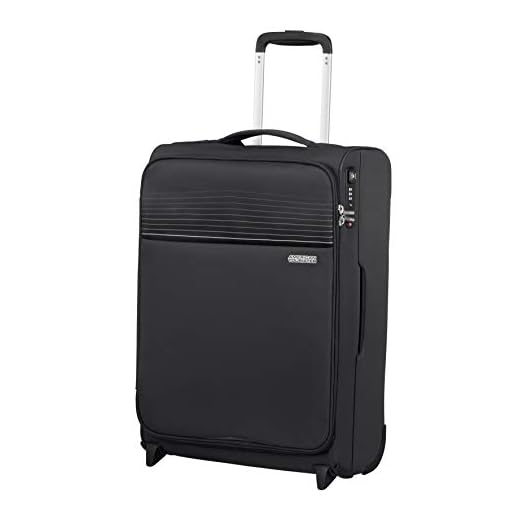 American Tourister Lite Ray Equipaje- Equipaje de mano, Upright S (55 cm - 43 L), Jet Black