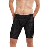 Speedo Men's Swimsuit Jammer Eco ProLT Printed Team Colors - Deep Storm-Anthracite, 30