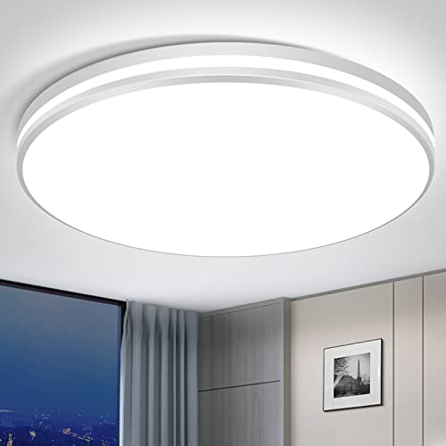 Airand LED Flush Mount Ceiling Light 10.3 inch, 20W 5000K Daylight Round Ceiling Light Fixture, IP44 Waterproof Ceiling Lights for Kitchen Bedroom Bathroom, 200W Equivalent Light Fixtures White Airand LED Flush Mount Ceiling Light 10.3 inch, 20W 5000K Daylight Round Ceiling Light Fixture, IP44 Waterproof Ceiling Lights for Kitchen Bedroom Bathroom, 200W Equivalent Light Fixtures White