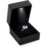 KMKANPO Caja de anillos,Light Ring Box,Jewelry Box,Caja de