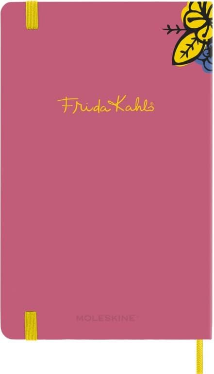 Moleskine Weekly Planner 2023, 12-Month Monthly Diary, Limites Edition Frida Kahlo, Weekly Planner With Hard Cover and Elastic Closure, Large Size 13 x 21 cm, Colour Pink