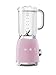 Smeg Batidora BLF01PKEU, 800 W, 1500 milliliters, Vidrio, 4 Velocidades, Rosa Pastel