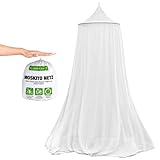 [page_title]-Silberkraft Premium Moskitonetz inklusive Klebehaken, XXL für Doppelbett, Betthimmel mit Reissverschluss als Moskitoschutz, Mückennetz für Reise und zu Hause, mit Tragebeutel