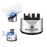 Afilador De Cuchillos Profesional 3 Etapas para Cocina y Tijeras, Afilado Rápido y Seguro con Cerámica, Diseño...