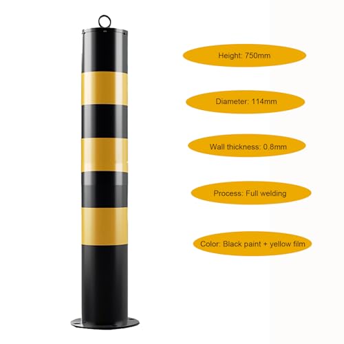 Poteaux de stationnement, balises de signalisation routière - Barrières de sécurité Amovibles de 750 mm pour allées, écoles et hôpitaux - Cônes de canalisation durables pour la sécurité des