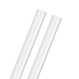 M METERXITY 2er Pcs Klare Starre Acrylrohre 13mm[0.51] Innendurchmesser x 15mm[0.59] Außendurchmesser Kunststoff Rundrohr Für Wasserkühlsysteme/Lampen/Brunnen [305mm/12IN]