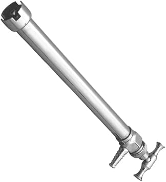 16-Inch Stomach Pump Durable Chrome-Plated Brass Construction with Monel Ball Valves for Efficient Pumping on Up-Stroke and Down-Stroke