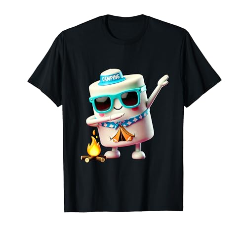 Divertido malvavisco lindo dab baile camping campista regalo Camiseta