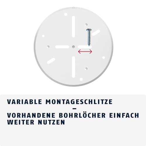 ABUS Rauchmelder Prefira 5 - zertifizierter Rauchwarnmelder mit austauschbaren 5-Jahres-Batterien, großer Prüftaste, Fehlalarm-Reduzierung durch Insektenschutzgitter und Verschmutzungskompensation