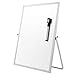 Produktbild STOBOK Trockene Magnetische Kleines Whiteboard - 36cm x 26cm Tragbare doppelseitige weiße Board Desktop Ständer mit Marker, 360 Grad drehbare Halterung, tun für Kinder Zeichnung, Büro Schule zu Hause