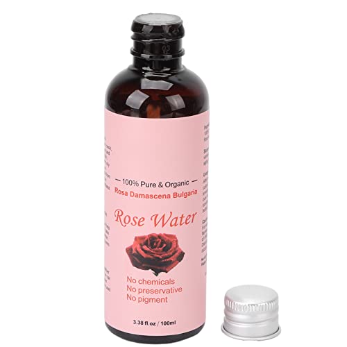 Eau de rose, 100 ml d'hydratant pour réduire les pores Toner doux pour le visage à l'eau de rose pour les soins de la peau