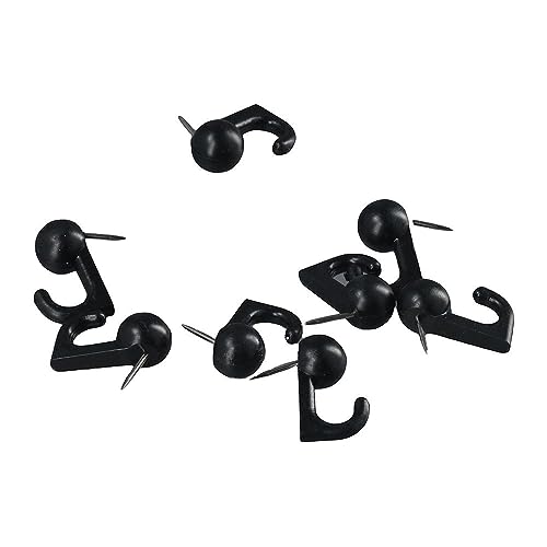 Image of 50 Pieces Metal Push Pin Hangers Pin Wall Hooks Picture Hanging Pin Picture Nails Frame Oil Painting Hooks on Wooden or Fabric Wall for Home Office