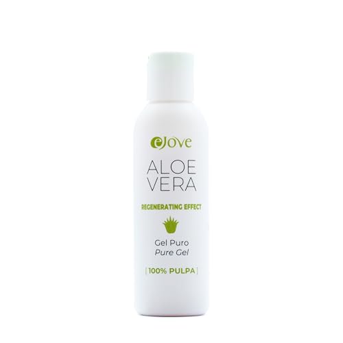 Ejove Gel Puro Polpa Di Aloe Vera 100 Ml | Idratante Naturale E Lenitivo Con Aloe Vera Al 100% | Trattamento Per Scottature, Acne E Macchie | Rigenera