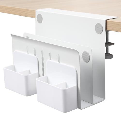 MAXECHO Desk Side Storage, Under Desk Laptop Mount, Table Side Ha...