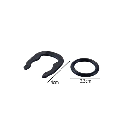 Ausi 2 Stück U-Clips für Kühlmitteltemperatursensor 032121142, Kunststoff, schwarz, Autoteile, kompatibel mit Audi A4 A6 Q3 Q5 Q7, VW CC, Golf, Skoda