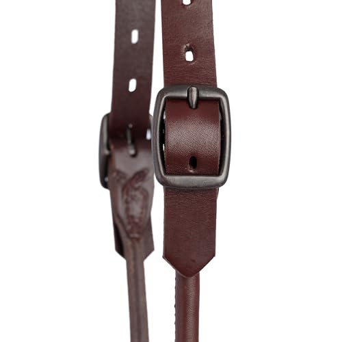 Weaver Livestock Leather Bombshell Show Cattle Halter, Adjustable, Modern Style Cow Calf Halter, Livestock Handling Equipment for Showing, Brown