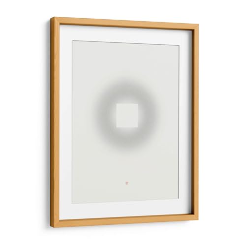 Canvas Lab | Cash (e c/Chinese Coin) by Thoth Adan | 17 x 23 in | Fine Art Framed Print, Frame Color: Natural, With Mat