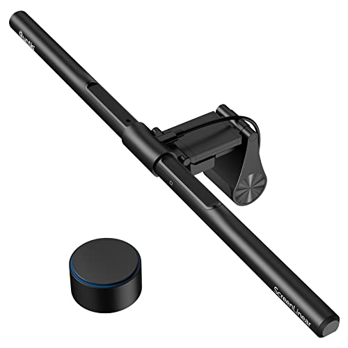 Quntis 51cm LED światło komputera stacjonarnego USB z pilotem, regulowany pasek świetlny do ochrony oczu, zakrzywione światło ekranu do czytania, oszczędność miejsca