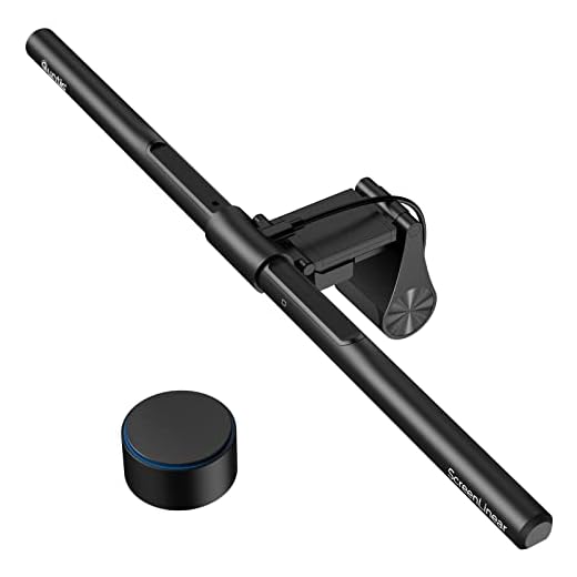 Quntis Barra de Luz para Monitor PRO+ com Controle Remoto, adequada para monitor curvo/plano, cuidados com os olhos, luz de tela regulável com escurecimento automático, sem reflexo