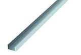 Ancho: 10 mm U perfiles de aluminio 10 x 20 x 1,5 mm/1 M 1 St.