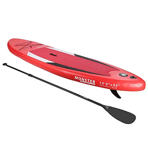 Keenso Tabla de Remo Inflable, Tabla de Surf a la Deriva Ligera de PVC con Accesorio, 144,1x33,1 Pulgadas para Entusiastas de la de Remo