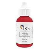 TKB Lip Liquid Color | Liquid Lip Color for TKB Gloss Base, DIY Lip Gloss, Pigmented Lip Gloss and Lipstick Colorant, Made in USA (1floz (30ml), Candy Cane)