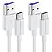 ultrapower100 Cavo SuperFast 5A [2 Pezzi] Type c per Huawei Samsung Oppo Vivo Sony HTC LG Wiko Poco Redmi 120cm