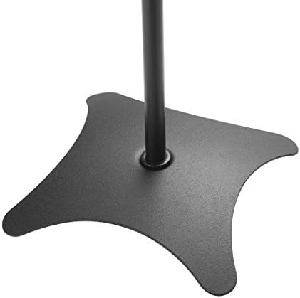 Black Universal Surround Sound Speaker Floor Stands Adjustable fit Sony, Samsung, LG, Panasonic Systems up to 4.5kg/9.9lbs - 2 pack