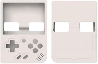 Silicone Case with Lanyard for Miyoo Mini Plus Handheld Game Console - Model US-H2-N7 White