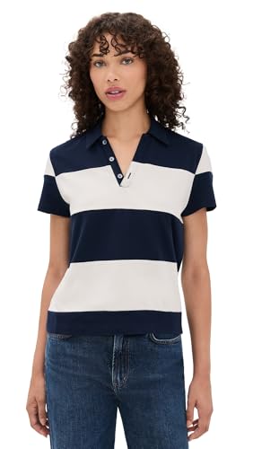 Madewell Women's Pieced Boxy Polo Tee