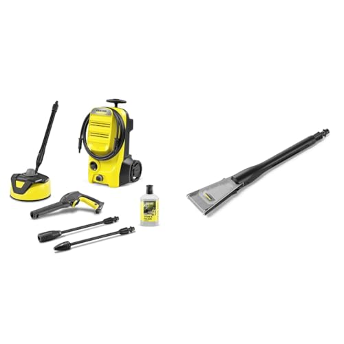 Bundle of Kärcher K 4 Classic Home Pressure Washer, Pressure: max. 130 bar, Flow Rate: 420 l/h, Area: 30 m²/h, Water Filter, Weight: 4.6 kg, high-Pressure Gun, Home Kit + Kärcher eco!Booster 130 Jet