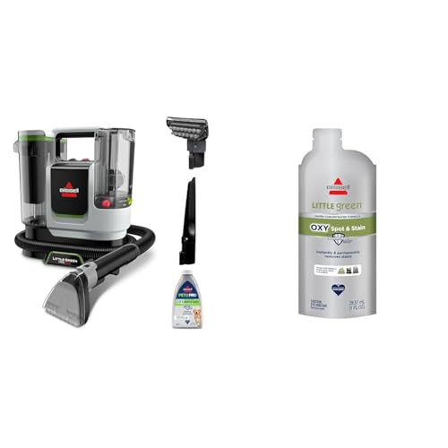 BISSELL Little Green ProHeat SmartMix, Portable Deep Cleaner + BISSELL Little Green Pro Oxy Spot & Stain Super Concentrate for Portable Deep Cleaners - image 1