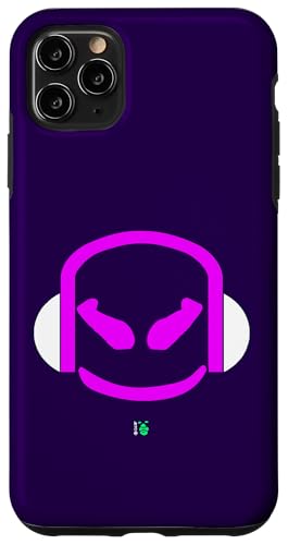 Funny DJ Mallow's SmilingFace �n�[�t�J���[ �z���C�g�ƃp�[�v�� �X�}�z�P�[�X iPhone 11 Pro Max �p